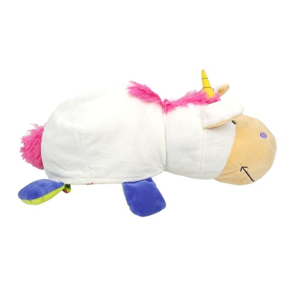 Jay At Play FlipaZoo Persephone Unicorn Imogen Dragon 2 In 1 Plush Stuffed Toy - Picture 5 of 14
